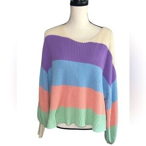 DressUp multicolor pastels striped sweater